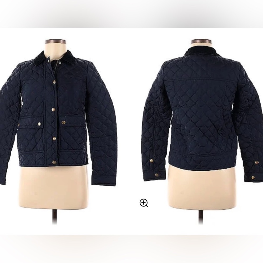 J. Crew - Quilted Jacket in Navy - Size Small